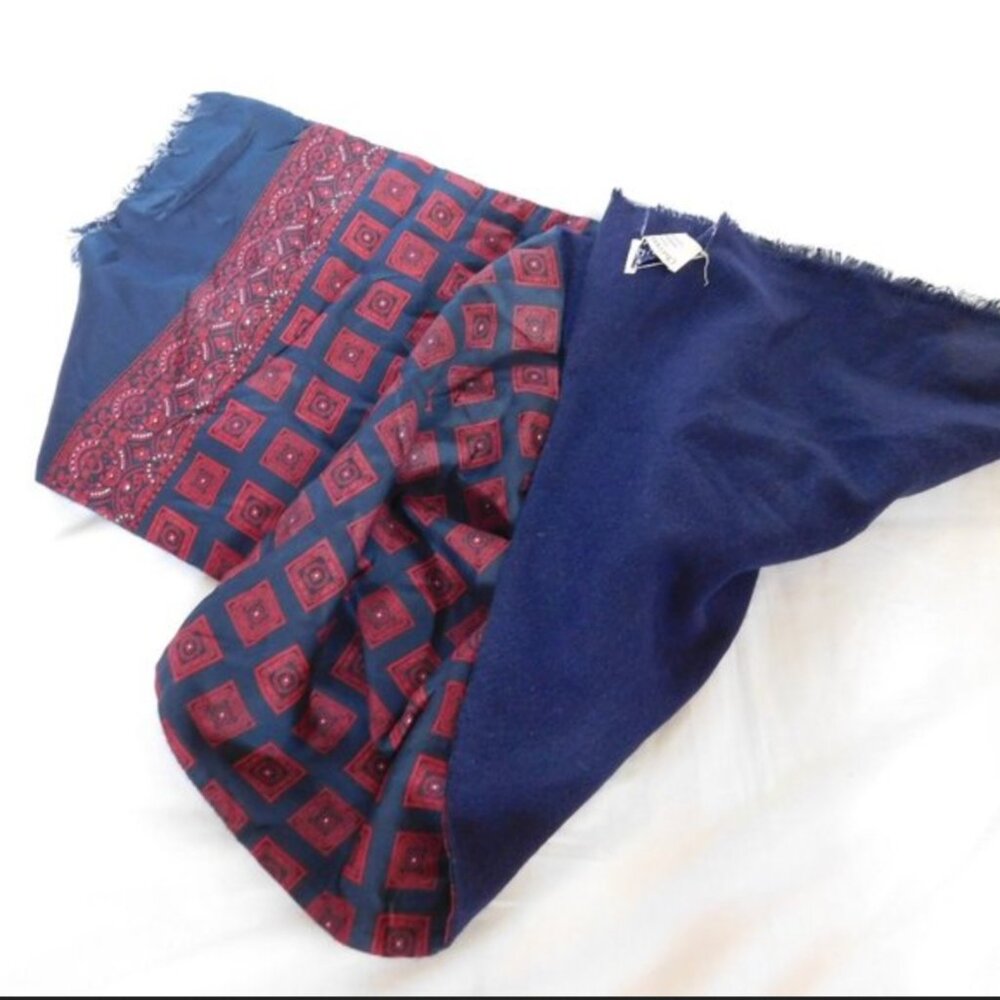 Christian Dior Silk / Cashmere Reversible Scarf
